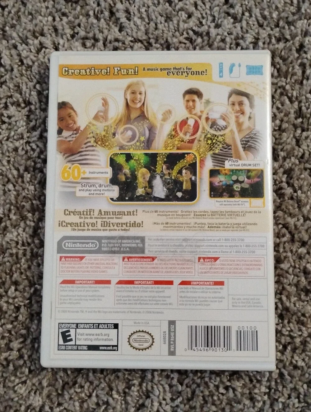 Wii Music (Nintendo Wii) - Complete in Box (CIB) with Manual & Case